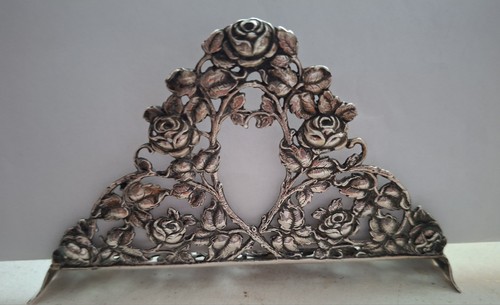 Serviettenhalter 800er silber - serviettenhalter,