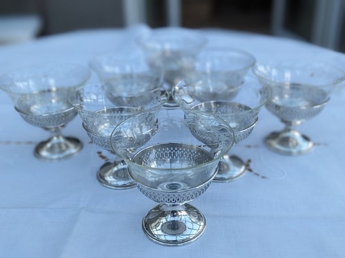 Antikes 8er set sterling - set,