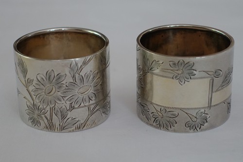 Serviettenringe 800er silber - serviettenringe,