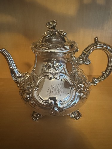 Antike 800er silber teekanne - silber,