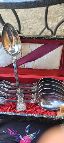 Antik silber besteck set 800er - antik,