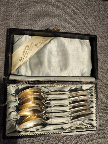Antike teelöffel 800 - 6, silber