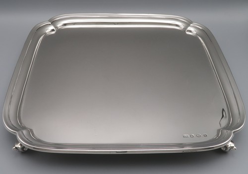 Tablett salver 925er - /,