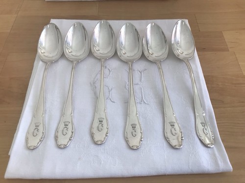 800 silber dessertlöffel - ,
