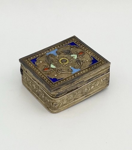Seltene pillendose silber - pillendose, 900