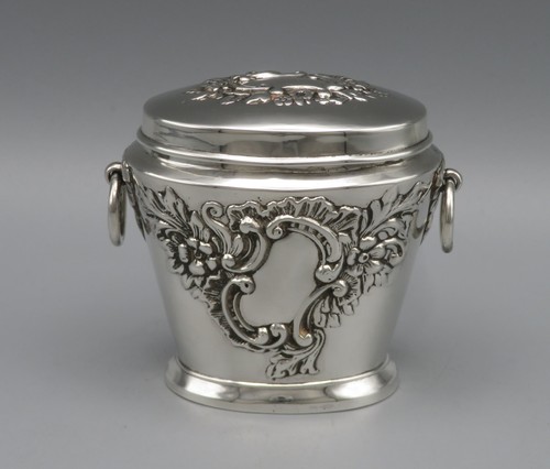 Teedose 925er silber - -,