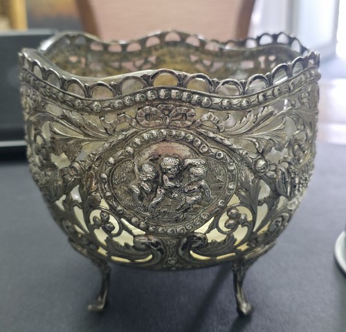 Silber schale antik putten - schale,